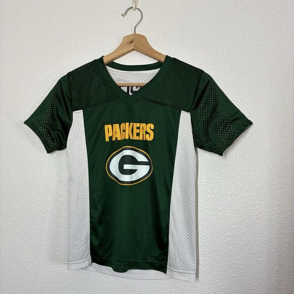 NFL FLAG Other - Green Bay Packers Jersey Youth Medium Green NFL Football NFL FLAG Reversible